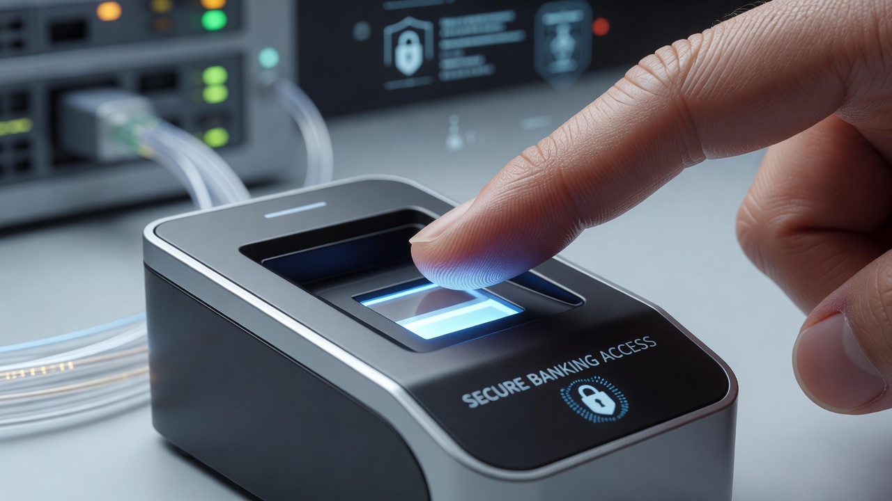 Biometrische Fingerabdruckauthentifizierung